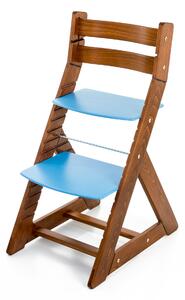 Hajdalánek Rastúca stolička ALMA - standard (dub tmavý, modrá) ALMADUBTMAVYMODRA