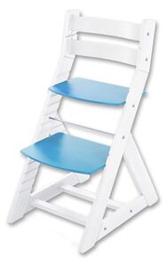 Hajdalánek Rastúca stolička ALMA - standard (biela, modrá) ALMABILAMODRA