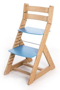Hajdalánek Rastúca stolička ALMA - standard (dub svetlý, modrá) ALMADUBSVEMODRA