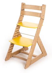 Hajdalánek Rastúca stolička ALMA - standard (dub svetlý, žltá) ALMADUBSVEZLUTA