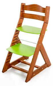 Hajdalánek Rastúca stolička MAJA - guľatá opierka (čerešňa, zelená) MAJATRESENZELENA