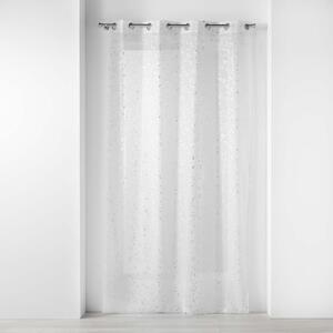 Biela/v striebornej farbe voálová záclona 140x240 cm Floressia – douceur d'intérieur