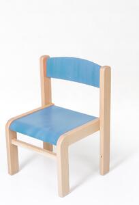 Hajdalánek Detská stolička LUCA s tvarovanou opierkou chrbta (modrá, 26 cm) LUCA26MODRA