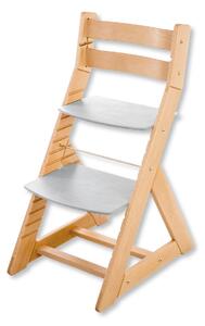 Hajdalánek Rastúca stolička ALMA - standard (buk, svetlo sivá) ALMABUKSVESEDA