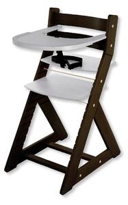 Hajdalánek Rastúca stolička ELA - s veľkým pultíkom (wenge, svetlo sivá) ELAWENGESVESEDA