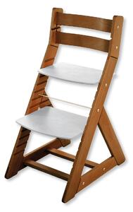 Hajdalánek Rastúca stolička ALMA - standard (dub tmavý, svetlo sivá) ALMADUBTMAVYSVESEDA