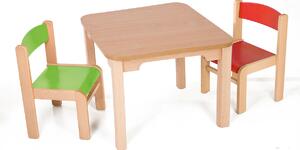 Hajdalánek Detský stolík MATY so stoličkami LUCA (zelená, červená) MATYLUCAZECE