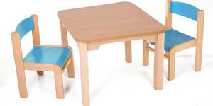 Hajdalánek Detský stolík MATY so stoličkami LUCA (modrá, modrá) MATYLUCAMOMO
