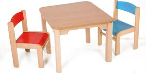 Hajdalánek Detský stolík MATY so stoličkami LUCA (červená, modrá) MATYLUCAZCEMO