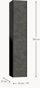 Vysoká kúpeľňová skrinka Ago, Š 25 cm