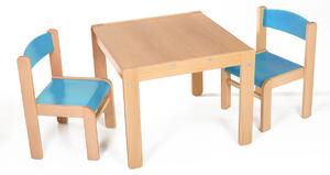Hajdalánek Detský stolík LUCAS so stoličkami LUCA (modrá, modrá) LUCASLUCAMOMO