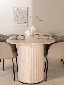 Oválny drevený jedálenský stôl Bianca, 200 x 90 cm