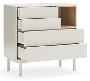 Krémovobiela komoda 90x90x40 cm Corvo – Teulat