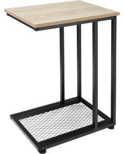 Tectake 404203 odkladací stolík eton 48x35x66cm - industrial svetlé drevo, dub sonoma