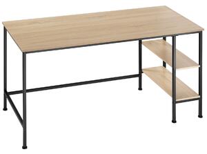 Tectake 404228 písací stôl donegal 140x60x76,5cm - industrial svetlé drevo, dub sonoma