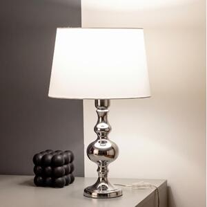 BRILAGI - Stolná lampa CERIA 1xE27/60W/230V pr. 30 cm lesklý chróm/biela