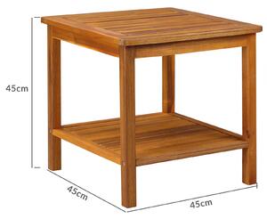 Stolík z agátového dreva - 45x45x45cm