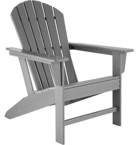 Tectake 404505 záhradná stolička - svetlo šedá