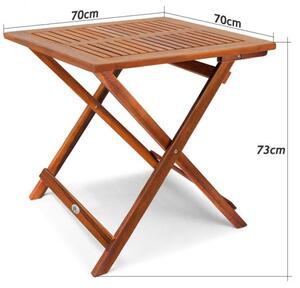 Záhradný stolík 70x70 cm