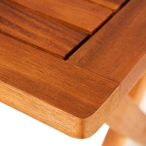 Záhradný drevený stolík 70x70 cm