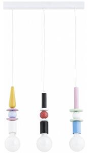 Luster na lanku LUMIO 3xE27/15W/230V pestrofarebný