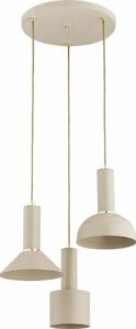 Luster na lanku VANTI 3xE27/15W/230V béžový