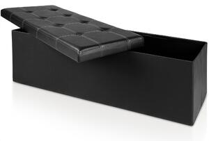 Úložný box, čierny - 114 x 40 x 40 cm