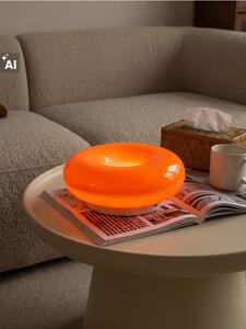 Sinsay - LED stolová lampa v tvare donutu - oranžová