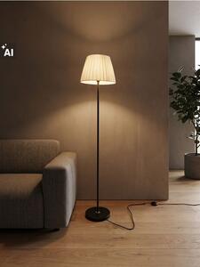 Sinsay - Stojaca lampa s látkovým tienidlom - krémová