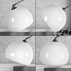 Dizajnová oblúková stojanová lampa s mramorovou základňou - nastaviteľná 146 - 220 cm
