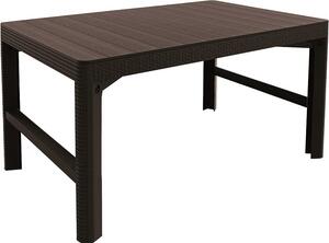 Stôl ULM ratan - hnedý