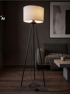 Sinsay - Stojacia lampa na trojnožke s valcovým tienidlom - béžová