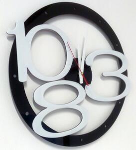 X-momo Moderné nástenné hodiny nalepovacie X013 LUXUS aj biele