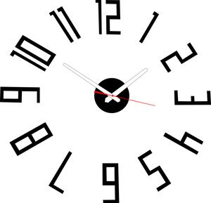 SENTOP štýlové nástenné hodiny do obývačky PALETTE X0018 i čierne