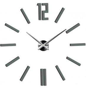X-MOMO Moderné nástenné hodiny do obývačky X0031 DEFERK šedé