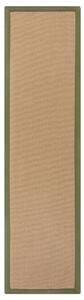 Flair Rugs , Behúň Herringbone Border Kira Green, 60x230, béžová, chodba / predsieň