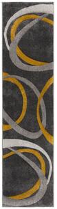 Flair Rugs , Behúň Hand Carved Elude Orb Ochre, 60x230, žltá, kancelária