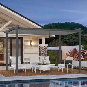 JAKS Záhradný altánok pergola 4 x 3 m Farebné varianty: šedá