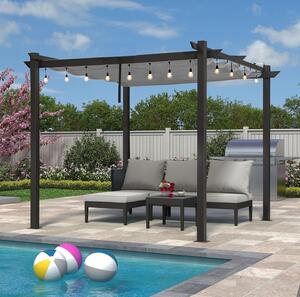 JAKS Záhradný altánok pergola 3 x 3 m Farebné varianty: šedá