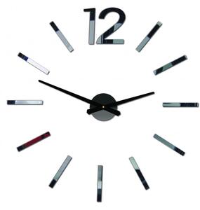Sentop Elegantné hodiny na stenu BOMER 2D PLEXI X0081 aj čierne