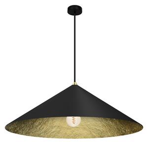 Závesné svietidlo Fuji, 1x čierne/zlaté kompozitné tienidlo, (fi 70cm), b