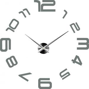 Stylesa moderné nástenné hodiny nalepovacie CARMEN S043 čierne