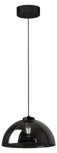 Závesné svietidlo Gamma, 1x grafitové sklenené tienidlo, b