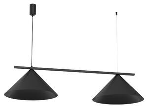 Závesné svietidlo Capital, 2x čierne kovové tienidlo, (fi 46cm), b