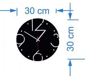 STYLESA Nástenné hodiny vyrobené z HDF BARDOT HDFK005 i čierne