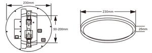 Top Light-LED Stropné svietidlo so senzorom REVIT LED/9/12/18W/230V 3000/4000/6500K pr. 23 cm