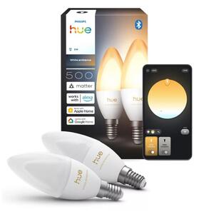 Súprava 2 ks stmievateľných LED žiaroviek Philips Hue WA B39 E14/3,7W/230V 1000-20000K