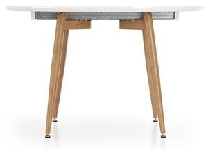 Halmar Rozkladací jedálenský stôl CALIBER 160(200)x90 biely/dub san remo