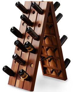 Skladací stojan na víno pre 36 fliaš v štýlovom dizajne