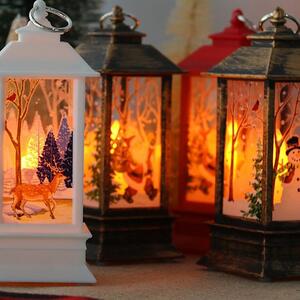 TUTUMI - Vianočný lampáš - LED červená